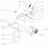Toro 38601 - Snow Commander Snowthrower, 2003 (230000001-230999999) Ersatzteile UPPER SHROUD AND CONTROL PANEL ASSEMBLY