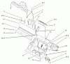Toro 38600 - Snow Commander Snowthrower, 2004 (240000001-240999999) Ersatzteile LOWER HOUSING ASSEMBLY