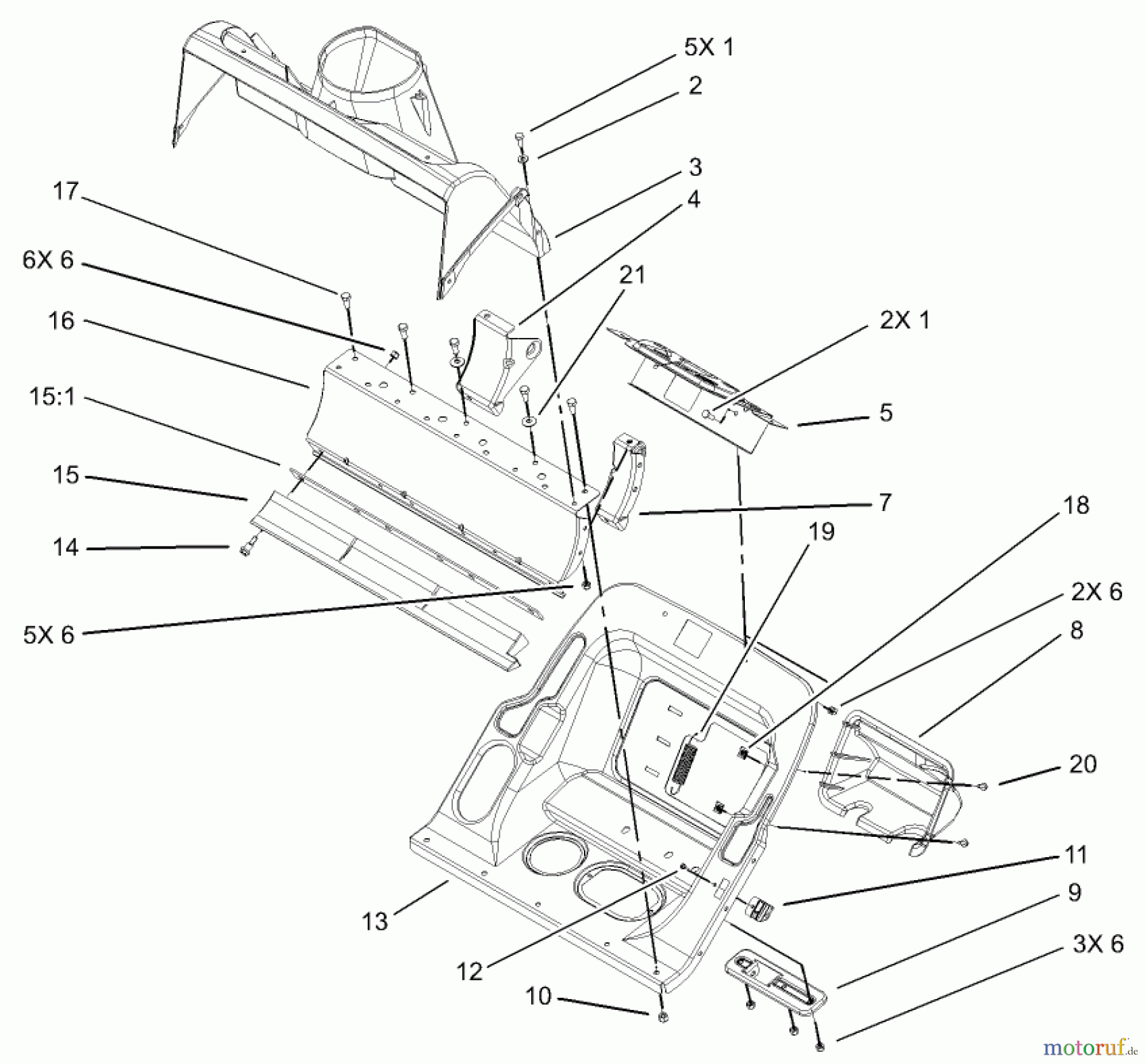 Toro Neu Snow Blowers/Snow Throwers Seite 1 38600 - Toro Snow Commander Snowthrower, 2004 (240000001-240999999) LOWER HOUSING ASSEMBLY