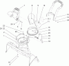 Toro 38600 - Snow Commander Snowthrower, 2005 (250000001-250999999) Ersatzteile CHUTE ASSEMBLY
