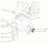 Toro 38600 - Snow Commander Snowthrower, 2005 (250000001-250999999) Ersatzteile UPPER SHROUD AND CONTROL PANEL ASSEMBLY