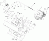 Toro 38600 - Snow Commander Snowthrower, 2008 (280000001-280999999) Ersatzteile ENGINE AND FRAME ASSEMBLY