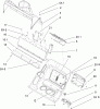 Toro 38600 - Snow Commander Snowthrower, 2008 (280000001-280999999) Ersatzteile LOWER HOUSING ASSEMBLY