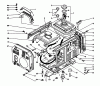 Toro 62005 (T500) - Generator, T500, 1984 (4000001-4999999) Ersatzteile FUEL TANK & COVER ASSEMBLY