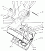 Toro 38601 - Snow Commander Snowthrower, 2004 (240000001-240999999) Ersatzteile ENGINE AND FRAME ASSEMBLY