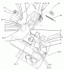 Toro 38602 - Snow Commander Snowthrower, 2004 (240000001-240999999) Ersatzteile ENGINE AND FRAME ASSEMBLY