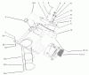 Toro 38602 - Snow Commander Snowthrower, 2004 (240000001-240999999) Ersatzteile UPPER SHROUD AND CONTROL PANEL ASSEMBLY