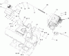 Toro 38602 - Snow Commander Snowthrower, 2008 (280000001-280999999) Ersatzteile ENGINE AND FRAME ASSEMBLY