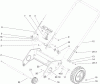 Toro 38602 - Snow Commander Snowthrower, 2008 (280000001-280999999) Ersatzteile LOWER HANDLE ASSEMBLY