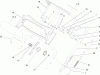Toro 38602 - Snow Commander Snowthrower, 2008 (280000001-280999999) Ersatzteile UPPER HANDLE ASSEMBLY