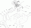 Toro 38605 (522) - 522 Power Throw Snowthrower, 2007 (270004505-270999999) Ersatzteile ENGINE ASSEMBLY