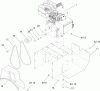 Toro 38605 (522) - 522 Power Throw Snowthrower, 2009 (290000001-290999999) Ersatzteile ENGINE ASSEMBLY