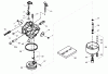 Toro 38606 (622R) - 622R Power Throw Snowthrower, 2008 (280000001-280999999) Ersatzteile CARBURETOR ASSEMBLY NO. 640058A TECUMSEH OH195SA-72566G