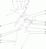 Toro 38610 (6000) - Power Max 6000 Snowthrower, 2006 (260010001-260999999) Ersatzteile HANDLE AND CONTROL ASSEMBLY