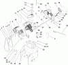 Toro 38610 (6000) - Power Max 6000 Snowthrower, 2008 (280000001-280999999) Ersatzteile ENGINE AND FRAME ASSEMBLY