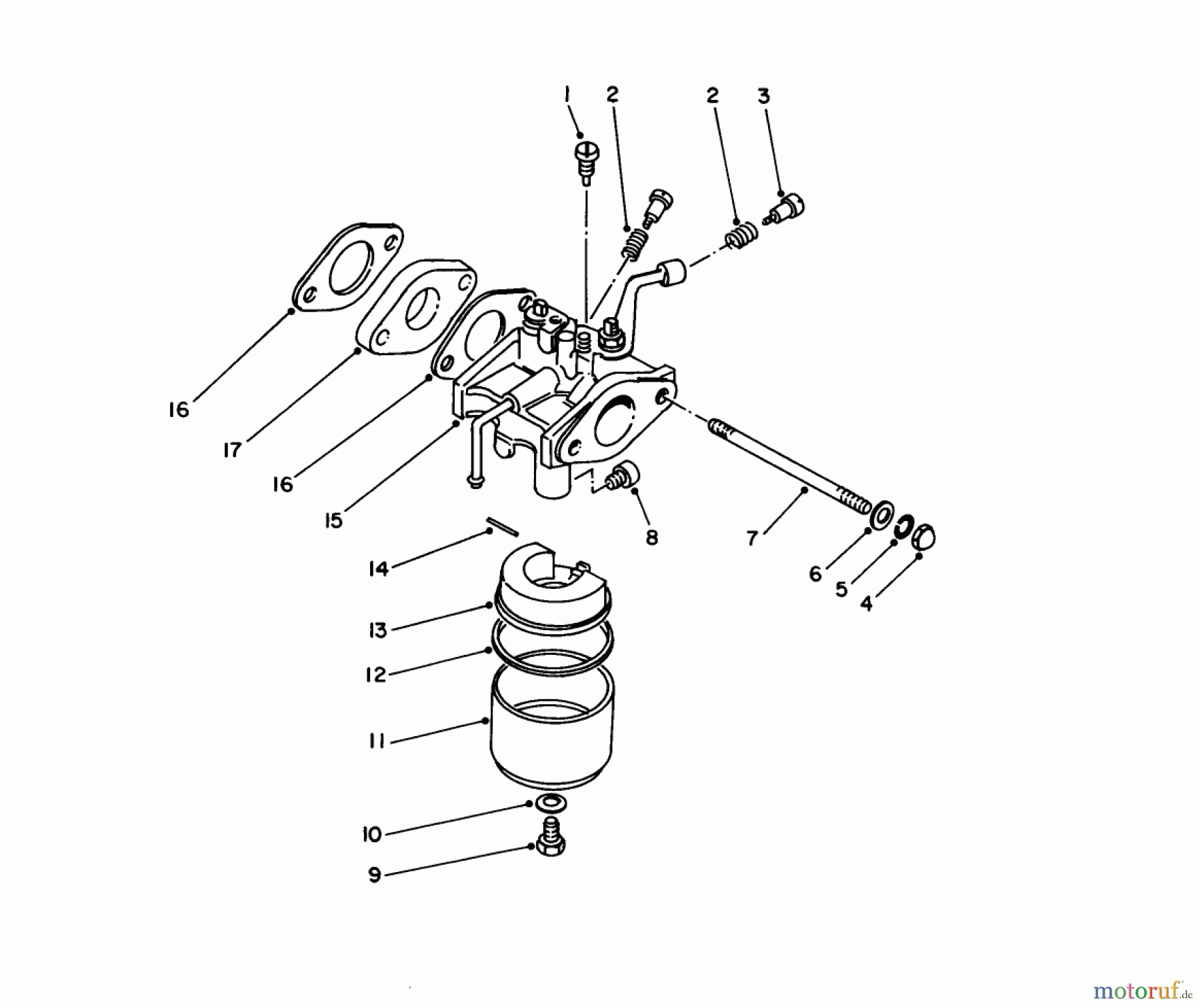 Toro Neu Generators 62008 (T800) - Toro Generator, T800, 1988 (8000001-8999999) CARBURETOR