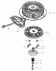 Toro 38620 (826 LE) - Power Max 826 LE Snowthrower, 2004 (240000001-240999999) Ersatzteile REWIND STARTER ASSEMBLY NO. 590733 (OPTIONAL) TECUMSEH HMSK-80 155723