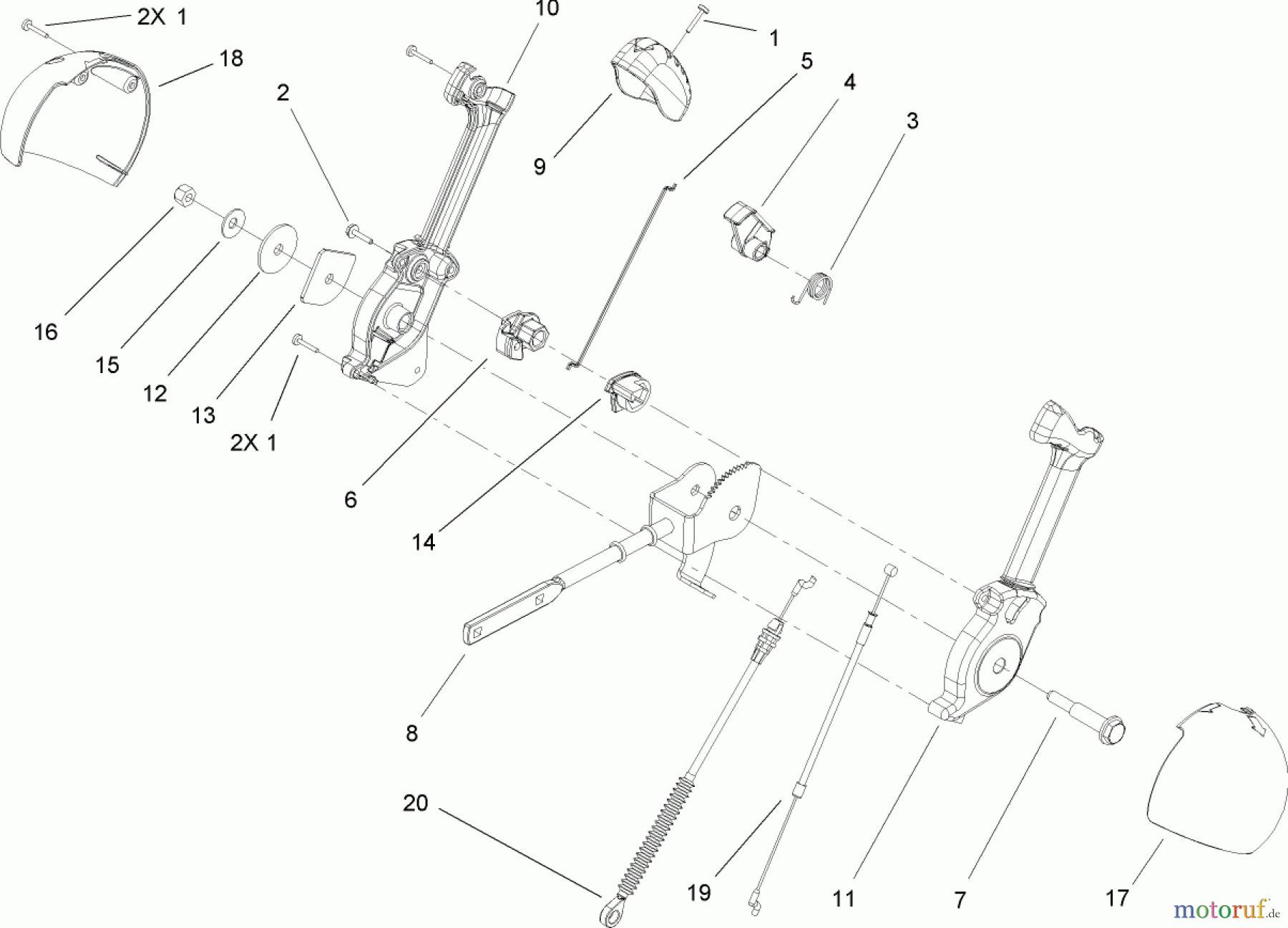  Toro Neu Snow Blowers/Snow Throwers Seite 2 38620 (826 LE) - Toro Power Max 826 LE Snowthrower, 2005 (250000001-250010000) CHUTE CONTROL ASSEMBLY