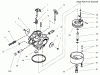 Toro 38621 (826 LE) - Power Max 826 LE Snowthrower, 2004 (240000001-240999999) Ersatzteile CARBURETOR ASSEMBLY NO. 640052 TECUMSEH HMSK-80 155724X