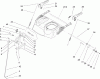Toro 38621 (826 LE) - Power Max 826 LE Snowthrower, 2004 (240000001-240999999) Ersatzteile HANDLE AND CONTROL ASSEMBLY