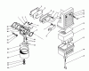 Toro 62012 (T1200) - Generator, T1200, 1984 (4000001-4999999) Ersatzteile AIR CLEANER & CARBURETOR ASSEMBLY