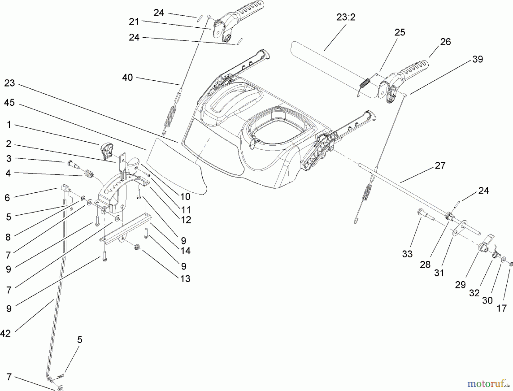  Toro Neu Snow Blowers/Snow Throwers Seite 2 38621 (826 LE) - Toro Power Max 826 LE Snowthrower, 2006 (260000001-260999999) CONTROL PANEL ASSEMBLY