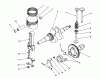Toro 62012 (T1200) - Generator, T1200, 1984 (4000001-4999999) Ersatzteile CRANKSHAFT & CAMSHAFT ASSEMBLY