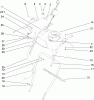 Toro 38624 (826 OE) - Power Max 826 OE Snowthrower, 2009 (290000001-290999999) Ersatzteile HANDLE AND CONTROL ASSEMBLY