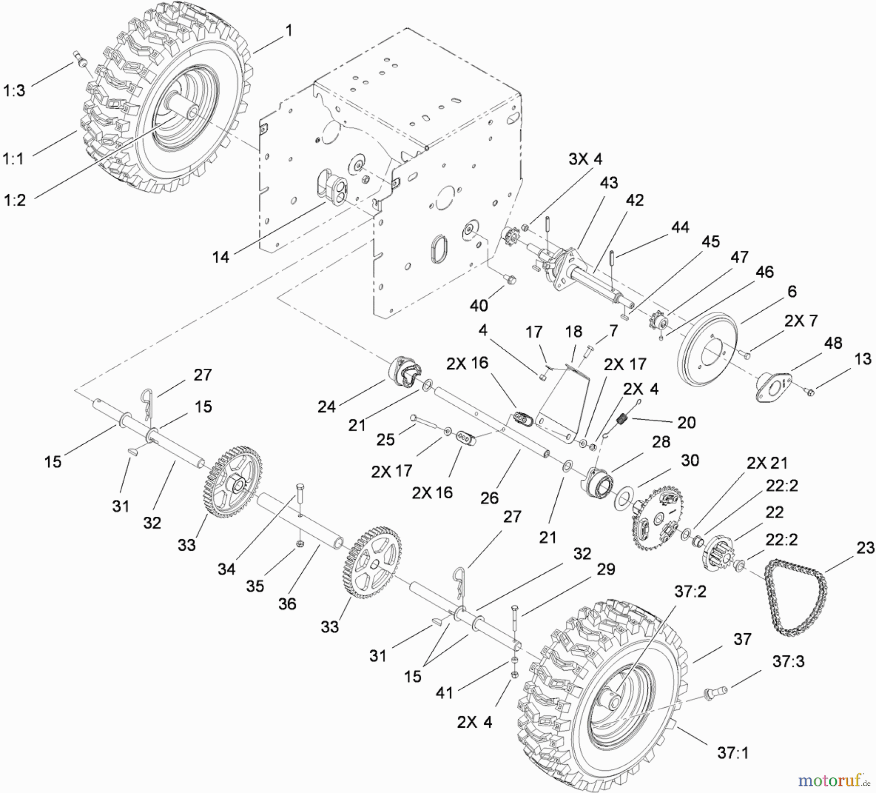 Toro Neu Snow Blowers/Snow Throwers Seite 2 38624W (826 OXE) - Toro Power Max 826 OXE Snowthrower, 2011 (311000001-311999999) WHEEL CLUTCH ASSEMBLY