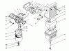 Toro 62012 (T1200) - Generator, T1200, 1985 (5000001-5999999) Ersatzteile AIR CLEANER-CARBURETOR ASSEMBLY