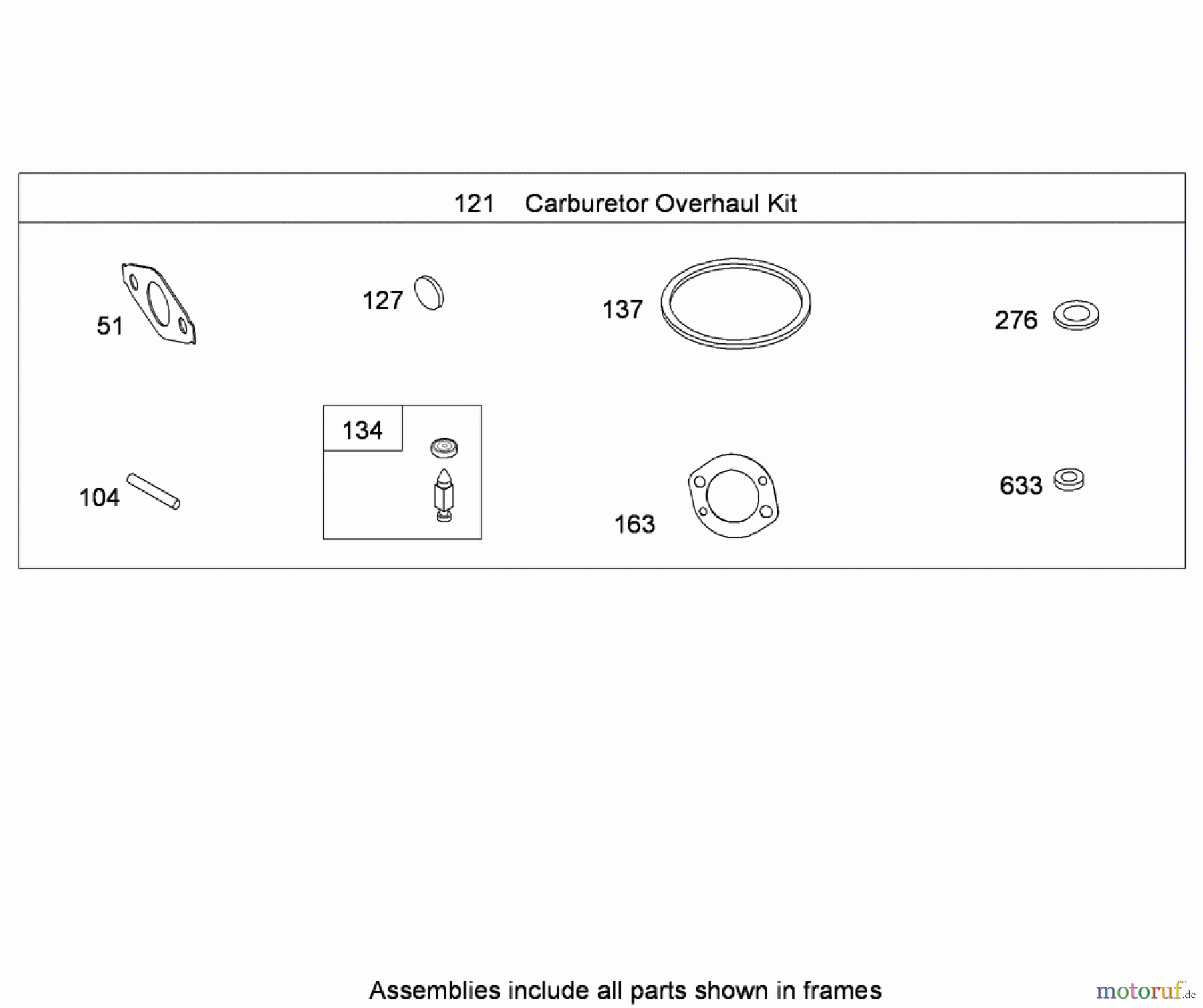 Toro Neu Snow Blowers/Snow Throwers Seite 2 38629C (826 OE) - Toro Power Max 826 OE Snowthrower, 2009 (290000001-290999999) CARBURETOR OVERHAUL KIT BRIGGS AND STRATTON 15D104-0113-E8