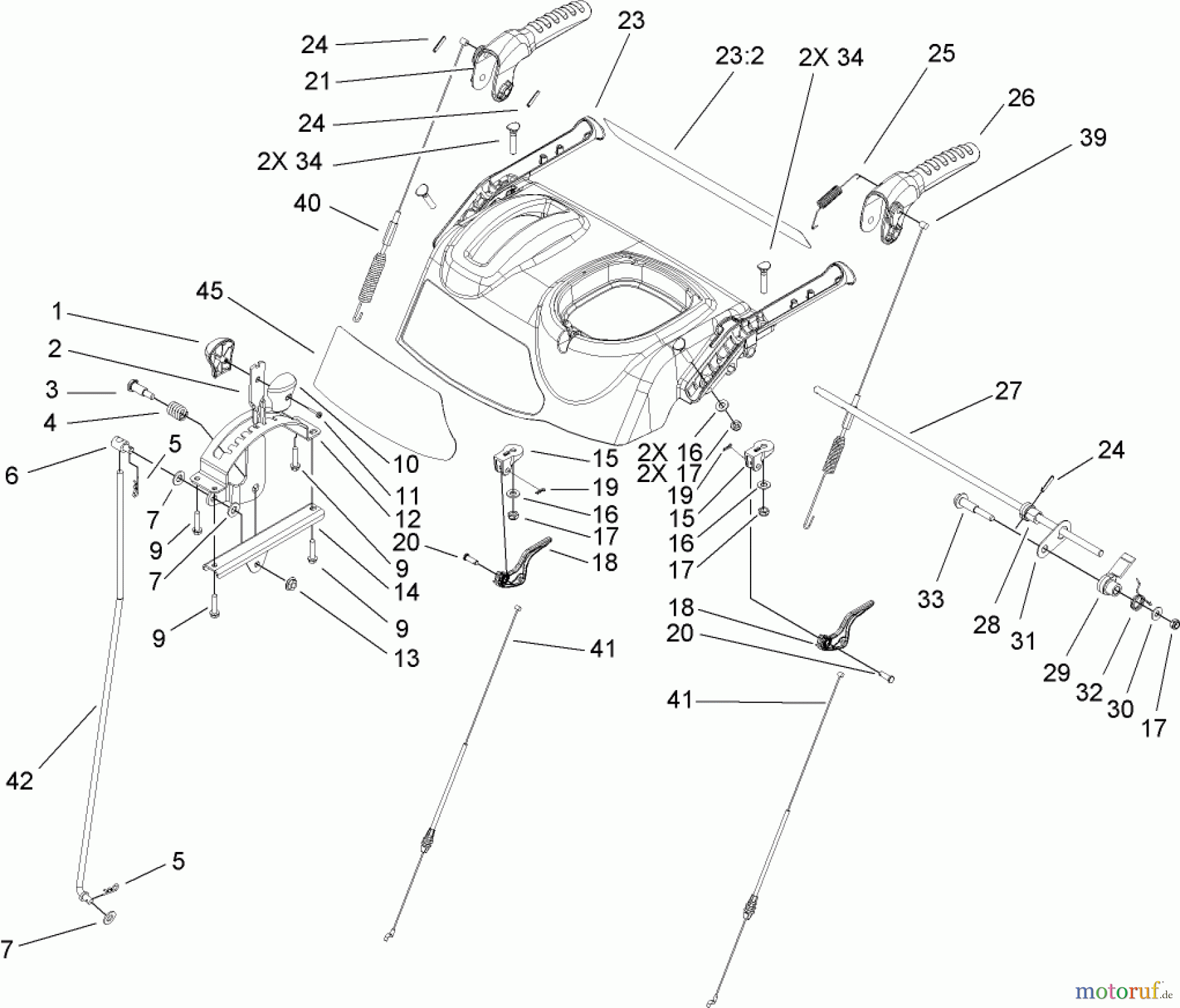 Toro Neu Snow Blowers/Snow Throwers Seite 2 38630 (828 LXE) - Toro Power Max 828 LXE Snowthrower, 2006 (260000001-260999999) CONTROL PANEL ASSEMBLY