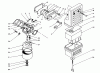 Toro 62012 (T1200) - Generator, T1200, 1988 (8000001-8999999) Ersatzteile AIR CLEANER-CARBURETOR ASSEMBLY