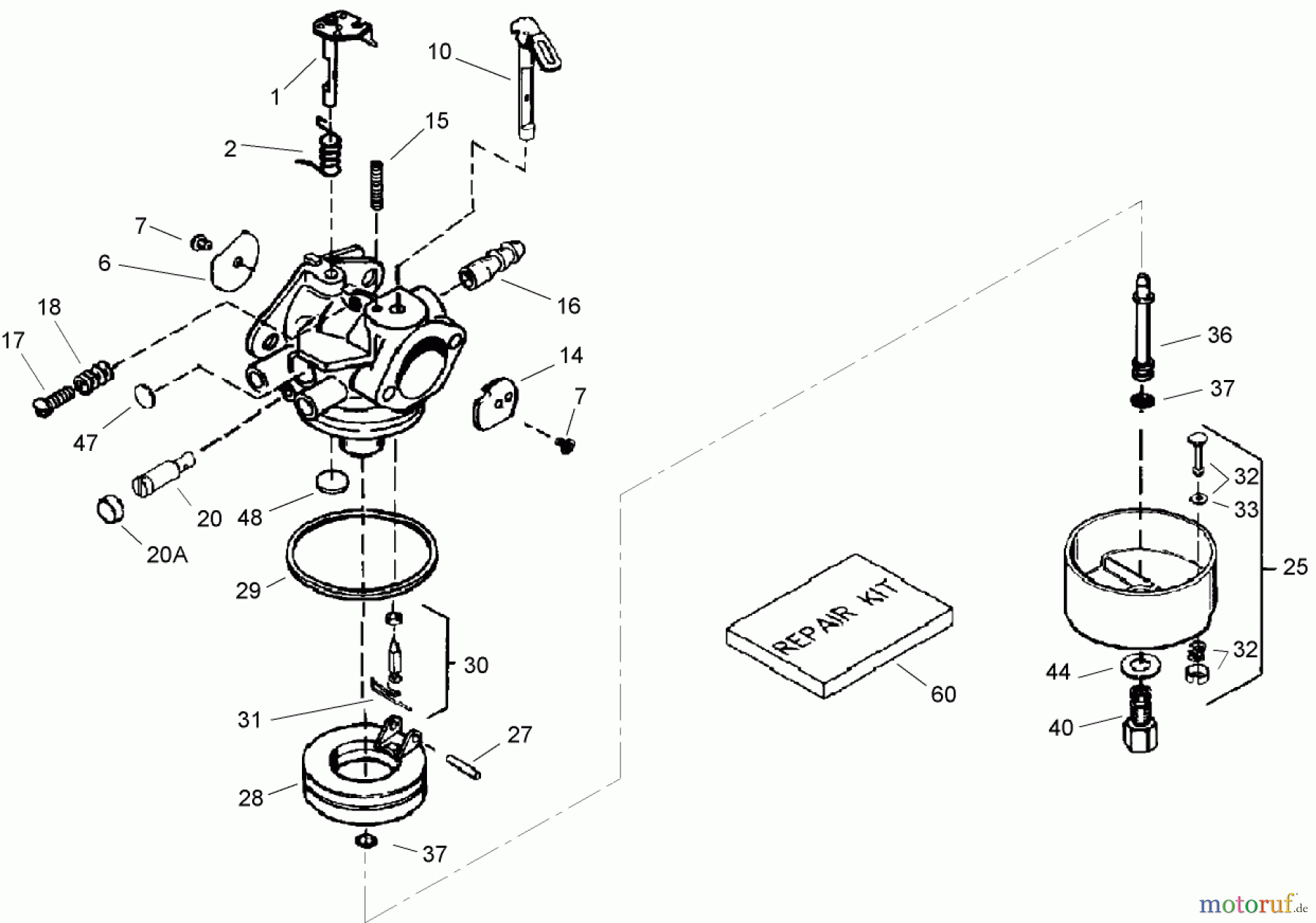 Toro Neu Snow Blowers/Snow Throwers Seite 2 38632 (828 LE) - Toro Power Max 828 LE Snowthrower, 2004 (240000001-240999999) CARBURETOR ASSEMBLY NO. 640052 TECUMSEH HMSK-80 155672X