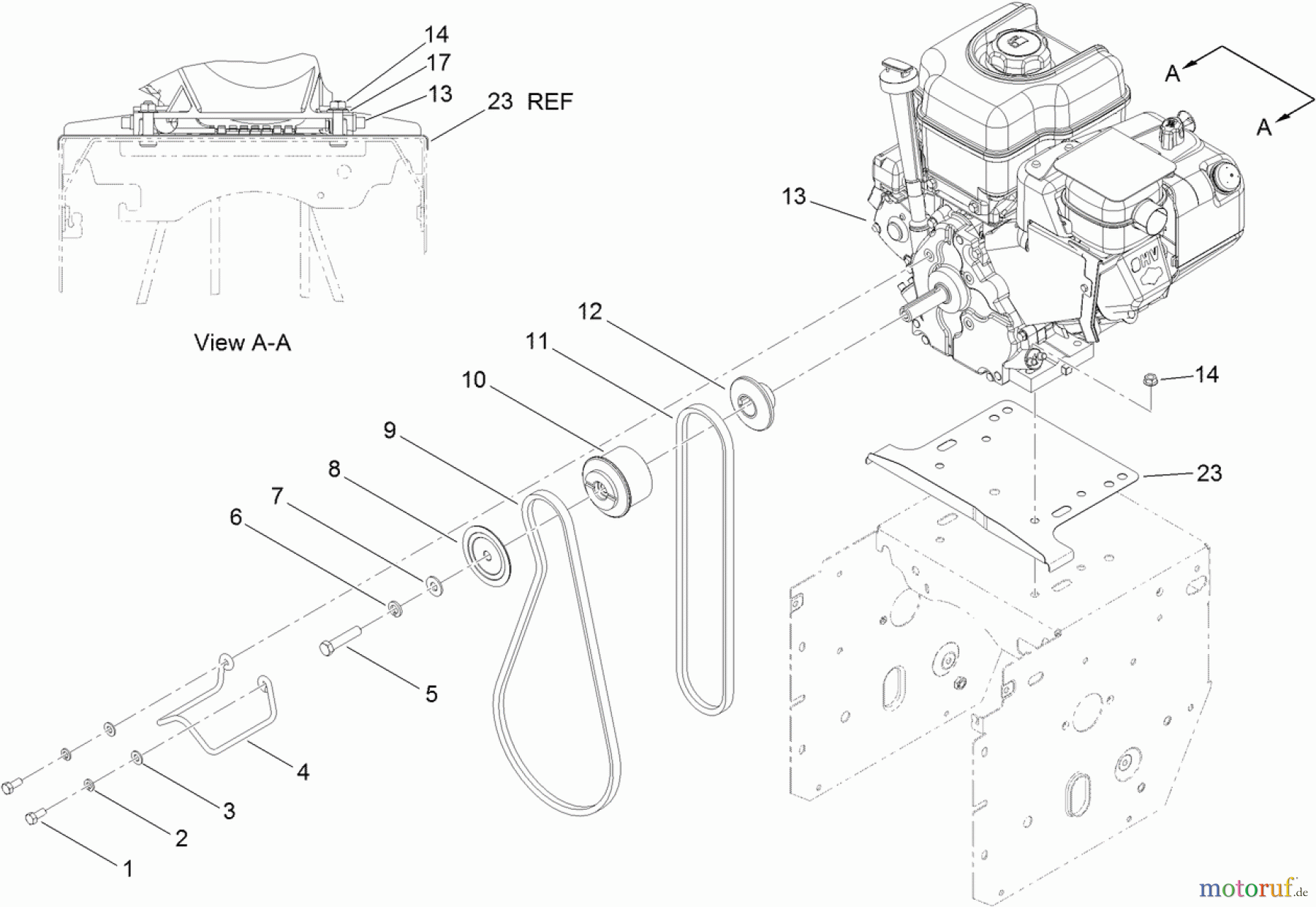 Toro Neu Snow Blowers/Snow Throwers Seite 2 38633 (826 OXE) - Toro Power Max 826 OXE Snowthrower, 2012 (312000001-312999999) ENGINE ASSEMBLY