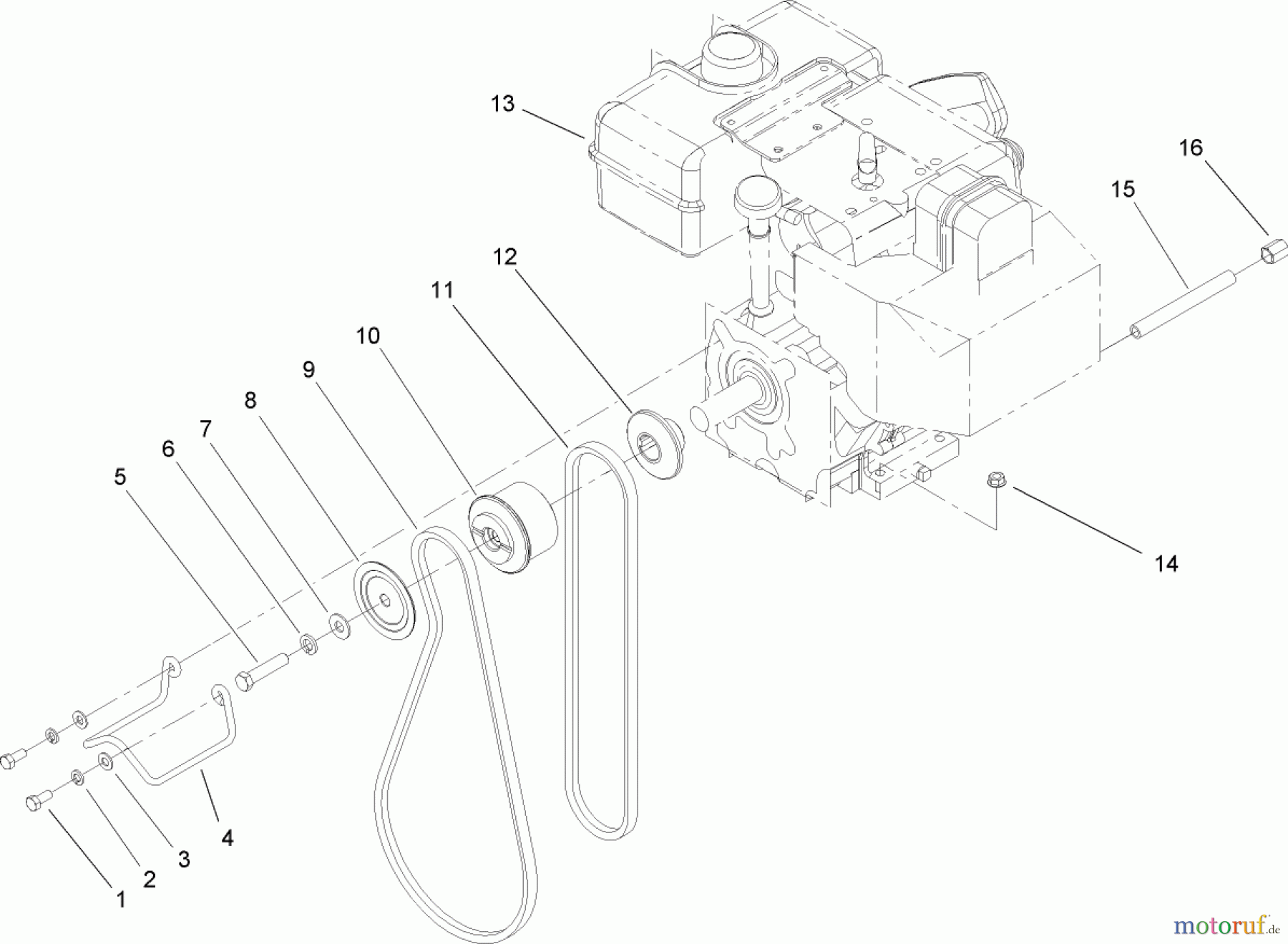  Toro Neu Snow Blowers/Snow Throwers Seite 2 38635 (828 LE) - Toro Power Max 828 LE Snowthrower, 2004 (240000001-240999999) ENGINE ASSEMBLY