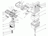 Toro 62018 (T1800) - Generator, T1800, 1983 (3000001-3999999) Ersatzteile AIR CLEANER & CARBURETOR ASSEMBLY