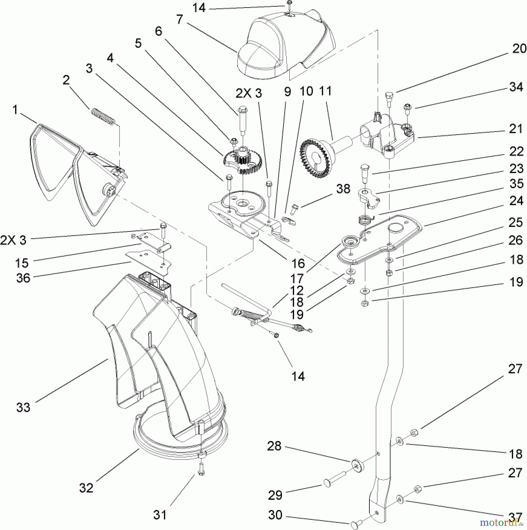 Toro Neu Snow Blowers/Snow Throwers Seite 2 38635 (828 LE) - Toro Power Max 828 LE Snowthrower, 2005 (250000001-250999999) CHUTE ASSEMBLY