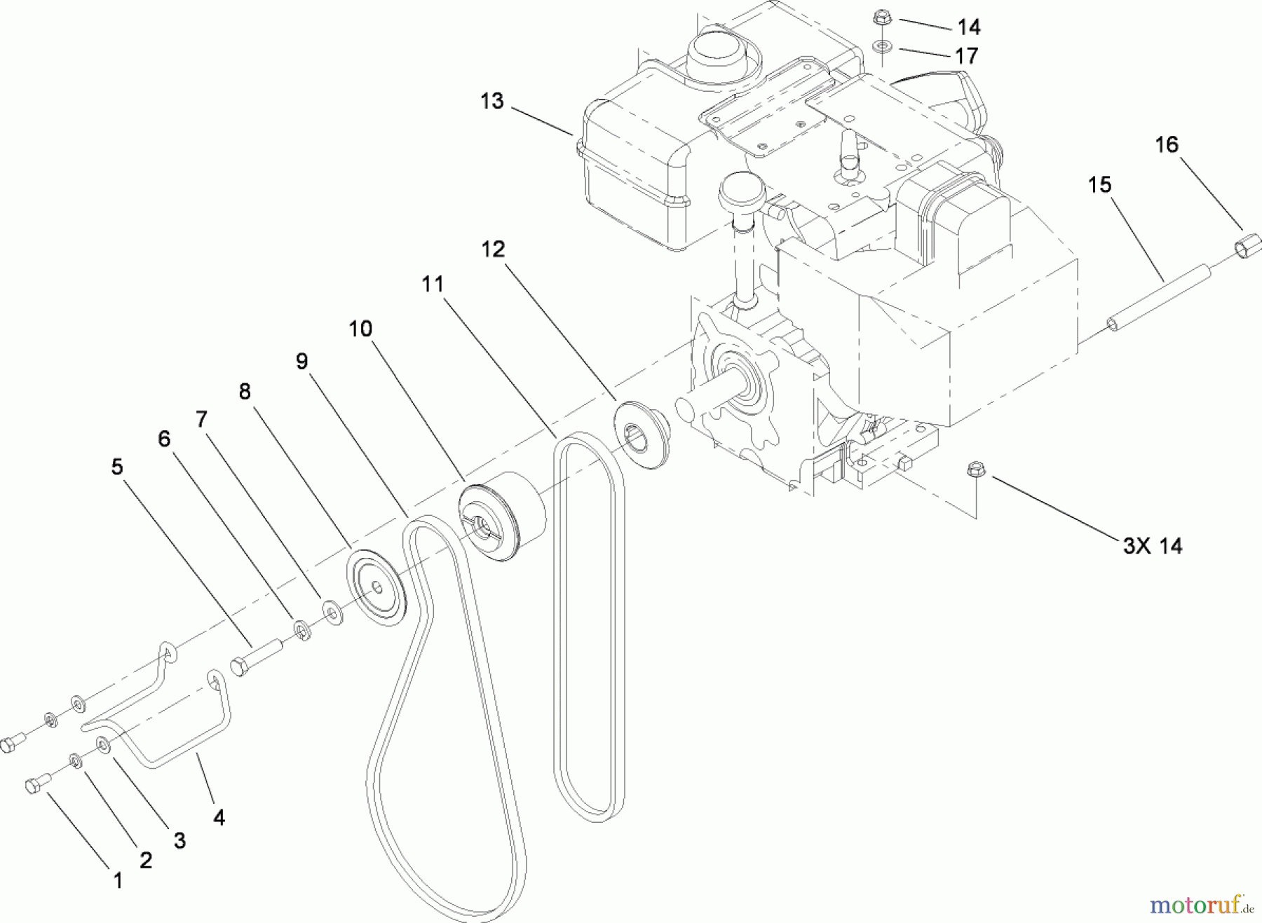 Toro Neu Snow Blowers/Snow Throwers Seite 2 38635 (828 LE) - Toro Power Max 828 LE Snowthrower, 2005 (250000001-250999999) ENGINE ASSEMBLY