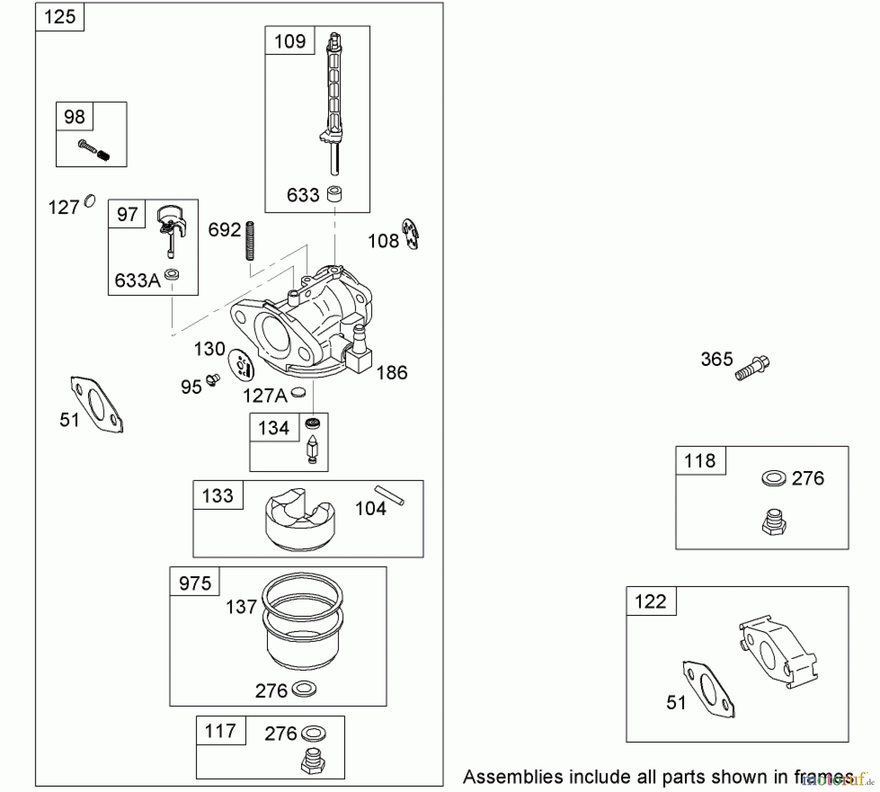  Toro Neu Snow Blowers/Snow Throwers Seite 2 38637 (828 OXE) - Toro Power Max 828 OXE Snowthrower, 2008 (280000001-280999999) CARBURETOR ASSEMBLY BRIGGS AND STRATTON 15D104-0112-E1
