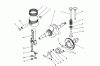 Toro 62018 (T1800) - Generator, T1800, 1987 (7000001-7999999) Ersatzteile CRANKCASE & CAM SHAFT ASSEMBLY