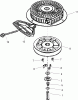 Toro 38641 (1028 LXE) - Power Max 1028 LXE Snowthrower, 2005 (250000001-250999999) Ersatzteile REWIND STARTER ASSEMBLY NO. 590749 TECUMSEH HMSK-100 159495Y
