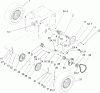 Toro 38641 (1028 LXE) - Power Max 1028 LXE Snowthrower, 2005 (250000001-250999999) Ersatzteile WHEEL CLUTCH ASSEMBLY
