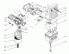 Toro 62018 (T1800) - Generator, T1800, 1988 (8000001-8999999) Ersatzteile AIR CLEANER & CARBURETOR ASSEMBLY