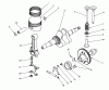 Toro 62018 (T1800) - Generator, T1800, 1988 (8000001-8999999) Ersatzteile CRANKSHAFT & CAM SHAFT ASSEMBLY