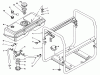 Toro 62018 (T1800) - Generator, T1800, 1988 (8000001-8999999) Ersatzteile FUEL TANK & FRAME ASSEMBLY