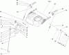 Toro 38652 (1128 OXE) - Power Max 1128 OXE Snowthrower, 2004 (240000001-240999999) Ersatzteile HANDLE AND CONTROL ASSEMBLY