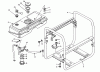 Toro 62025 (T2500) - Generator, T2500, 1985 (5000001-5999999) Ersatzteile FUEL TANK & FRAME ASSEMBLY