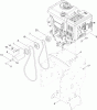 Toro 38664 (926 OXE) - Power Max Heavy Duty 926 OXE Snowthrower, 2013 (SN 313000001-312999999) Ersatzteile ENGINE AND PULLEY ASSEMBLY