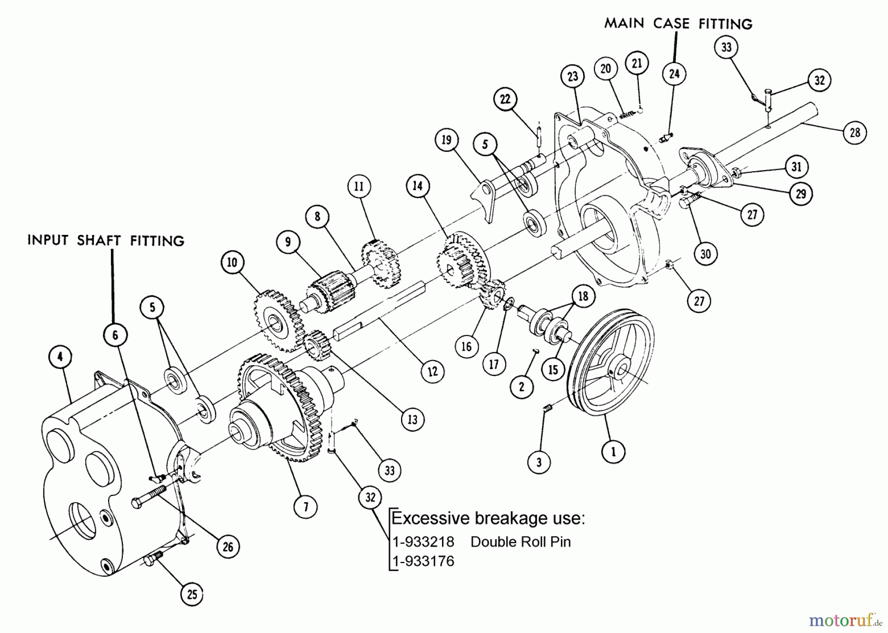 Toro Neu Snow Blowers/Snow Throwers Seite 2 4-2635 - Toro Trailblazer 5, 1970 PARTS LIST 5068-TRANSMISSION
